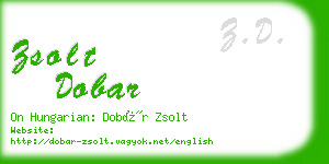 zsolt dobar business card